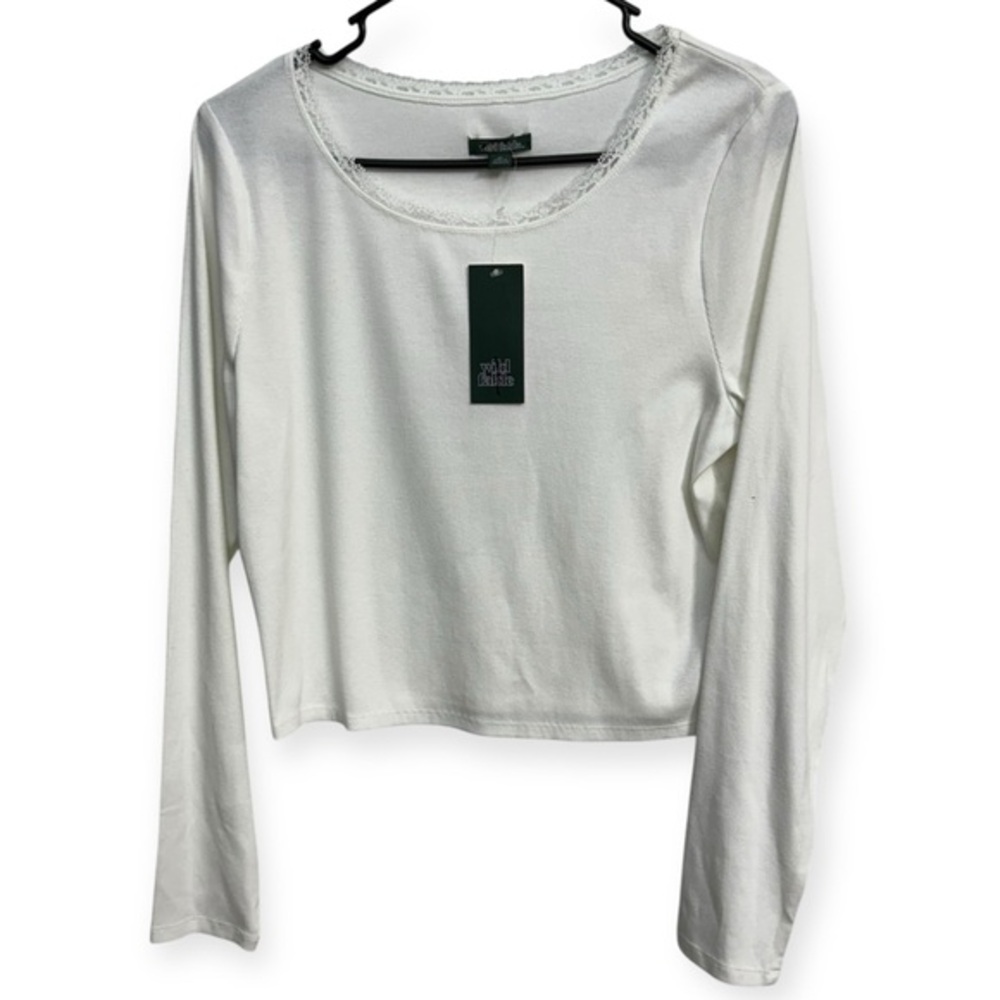 Wild Fable Women’s‎ Gray Long Sleeve Crop Blouse XL